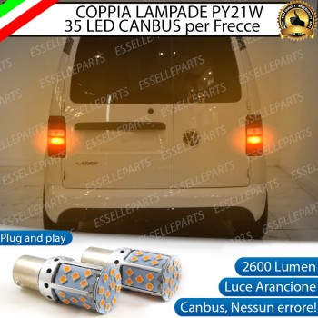 Coppia Frecce Posteriori PY21W 35 LED Canbus VW CADDY III