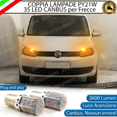 Coppia Frecce Anteriori PY21W 35 LED Canbus VW CADDY III RESTYLING