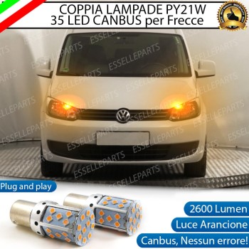 Coppia Frecce Anteriori PY21W 35 LED Canbus VW CADDY III RESTYLING