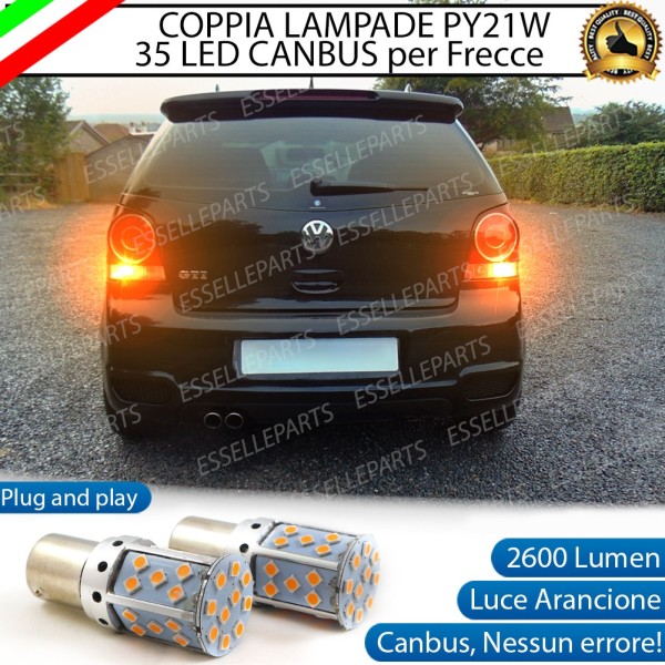 Coppia Frecce Posteriori PY21W 35 LED Canbus VW POLO 9N