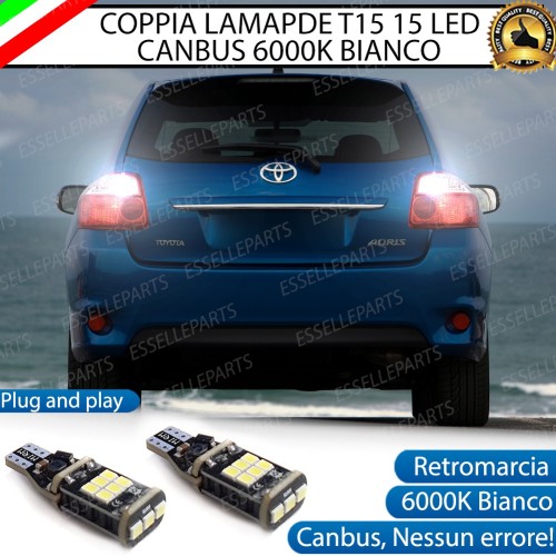 Luci Retromarcia 15 LED TOYOTA AURIS I RESTYLING 1200 LUMEN