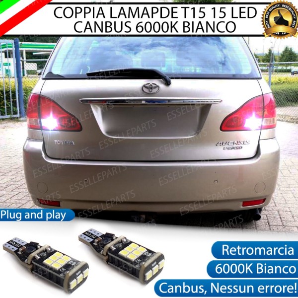 Luci Retromarcia 1200 LUMEN T15 W16W CANBUS 3.0 NO ERROR