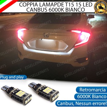 Luci Retromarcia 1200 LUMEN T15 W16W CANBUS 3.0 NO ERROR Luci Retromarcia 1200 LUMEN T15 W16W CANBUS 3.0 NO ERROR