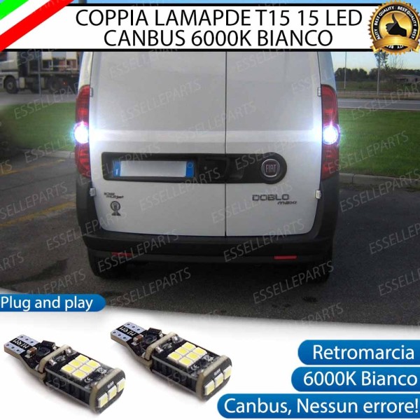 Luci Retromarcia 1200 LUMEN T15 W16W CANBUS 3.0 NO ERROR