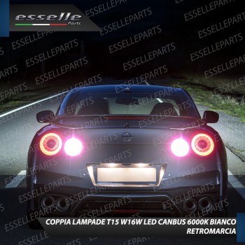 Luci Retromarcia NISSAN GT-R 1200 LUMEN T15 W16W CANBUS 3.0 NO ERROR