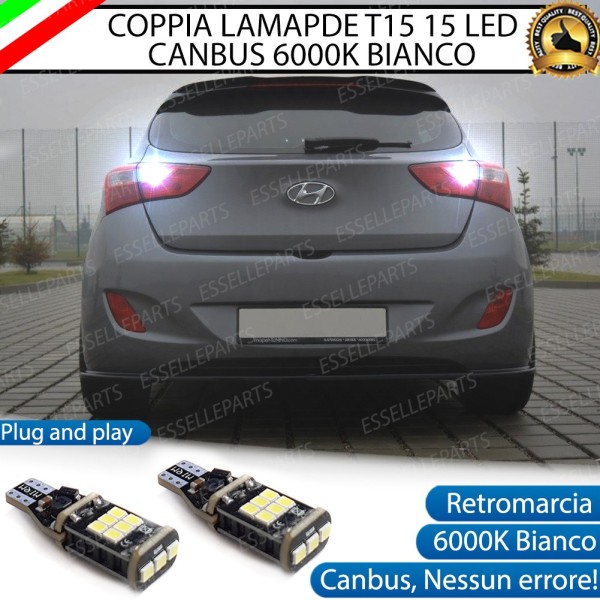 Luci Retromarcia 1200 LUMEN T15 W16W CANBUS 3.0 NO ERROR