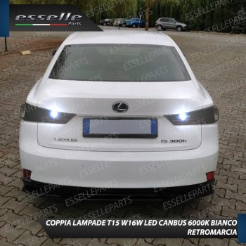 Luci Retromarcia LEXUS IS III 1200 LUMEN T15 W16W CANBUS 3.0 NO ERROR