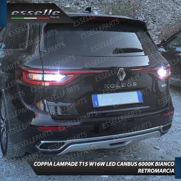 Luci Retromarcia a LED RENAULT KOLEOS II 1200 LM T15 CANBUS
