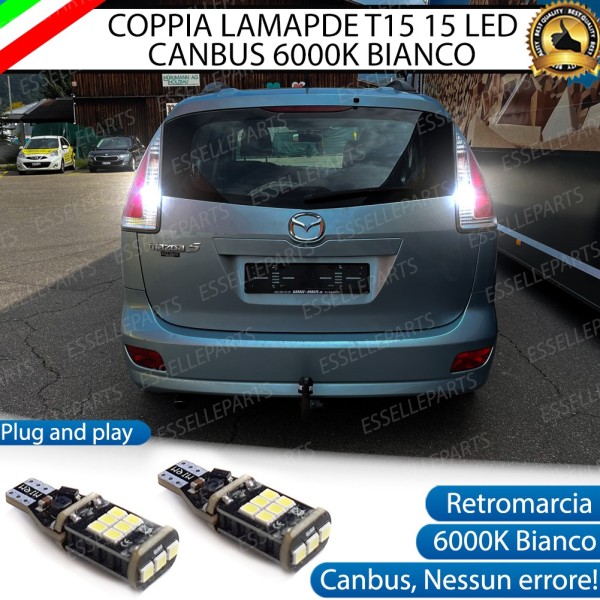 Luci Retromarcia 1200 LUMEN T15 W16W CANBUS 3.0 NO ERROR