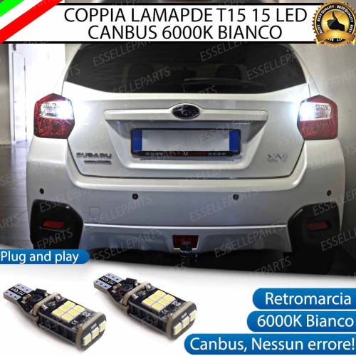Luci Retromarcia SUBARU XV 1200 LUMEN T15 W16W CANBUS 3.0 NO ERROR