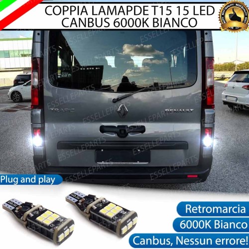 Luci Retromarcia a LED RENAULT TRAFIC III 1200 LM T15 CANBUS