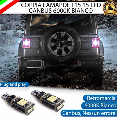 Luci Retromarcia 1200 LUMEN T15 W16W CANBUS 3.0 NO ERROR