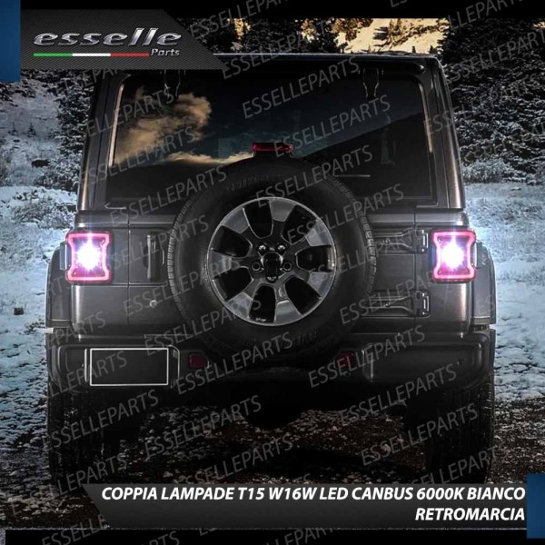 Luci Retromarcia 1200 LUMEN T15 W16W CANBUS 3.0 NO ERROR