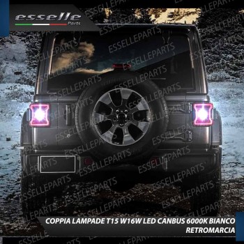 Luci Retromarcia 1200 LUMEN T15 W16W CANBUS 3.0 NO ERROR Luci Retromarcia 1200 LUMEN T15 W16W CANBUS 3.0 NO ERROR