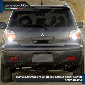 Coppia lampade T15 W16W 15 LED 6000K MITSUBISHI OUTLANDER MK1 DAL 06/2004 Coppia lampade T15 W16W 15 LED 6000K MITSUBISHI OUTLANDER MK1 DAL 06/2004