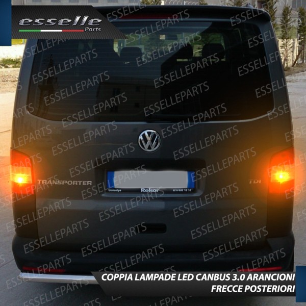 Coppia Frecce Posteriori PY21W 35 LED Canbus VOLKSWAGEN Multivan TRANSPORTER T5