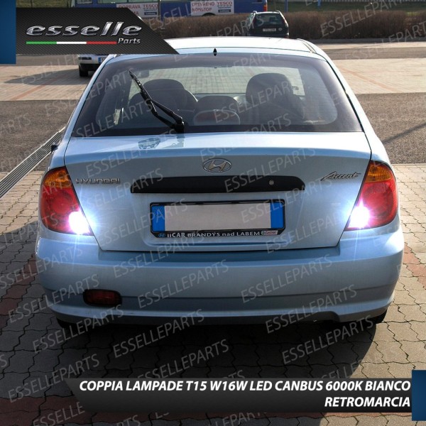 PER MODELLI RESTYLING - Luci Retromarcia 15 LED HYUNDAI ACCENT 2 1200 LUMEN