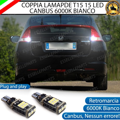 Luci Retromarcia HONDA INSIGHT 1200 LUMEN T15 W16W CANBUS 3.0 NO ERROR