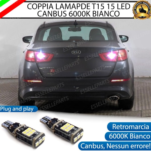 Luci Retromarcia 1200 LUMEN T15 W16W CANBUS 3.0 NO ERROR