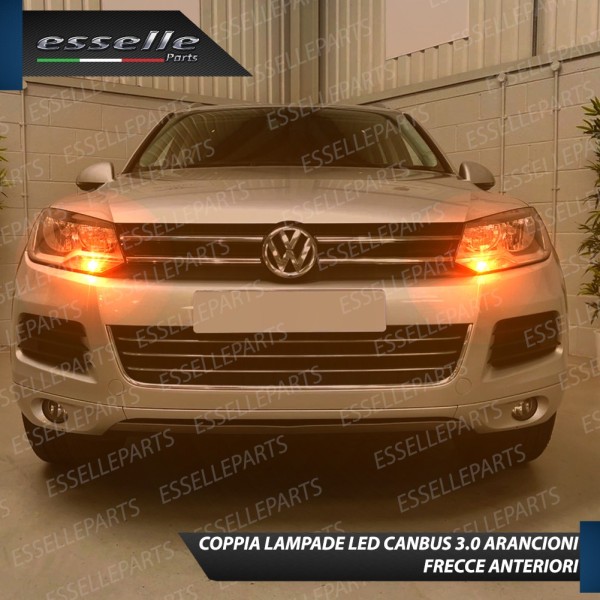 Coppia Lampade T20 WY21W 35 LED CANBUS PER FRECCE DIREZIONALI Anteriori PER VW TOUAREG 7P DAL 2014 IN POI