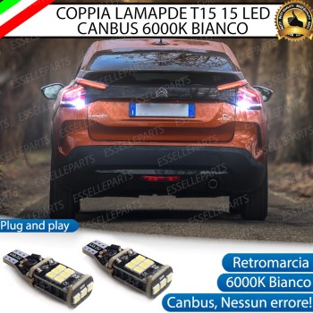 Luci Retromarcia a LED CITROEN C4 III 1200 LM T15 CANBUS