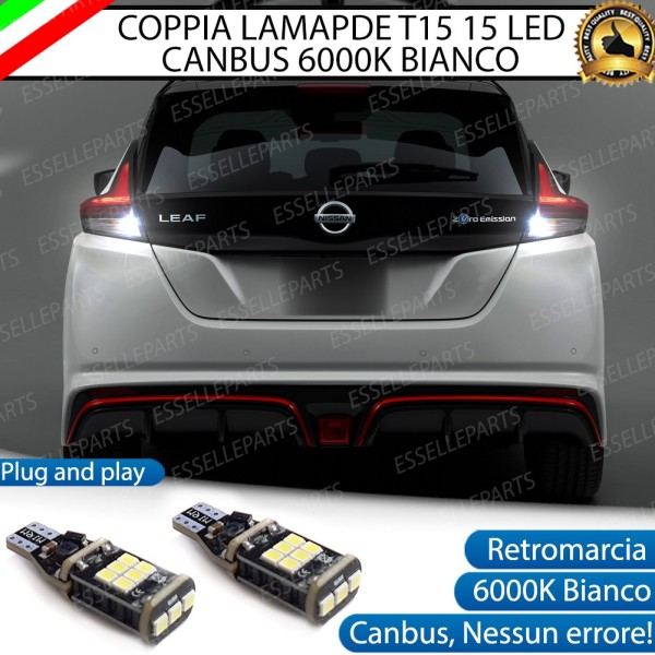 Luci Retromarcia a LED NISSAN LEAF II 1200 LM T15 CANBUS