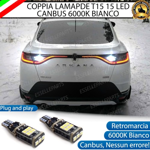 Luci Retromarcia a LED RENAULT ARKANA 1200 LM T15 CANBUS