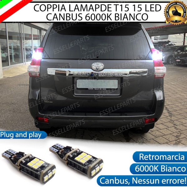 Luci Retromarcia 15 LED TOYOTA LAND CRUISER J15 1200 LUMEN