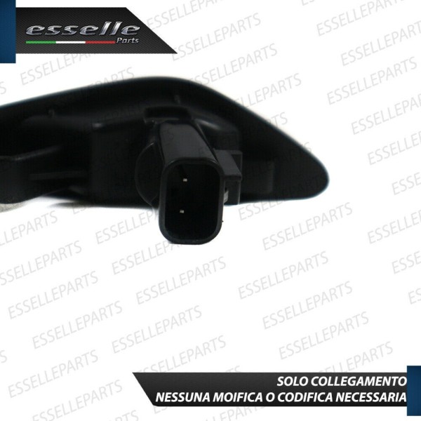Placchette Dinamiche Nere fumè Laterali per frecce specifiche per Fiat 124 spider