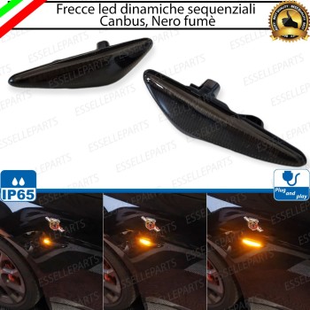 Placchette Dinamiche Nere fumè Laterali per frecce specifiche per Abarth 124 spider Placchette Dinamiche Nere fumè Laterali per frecce specifiche per Abarth 124 spider