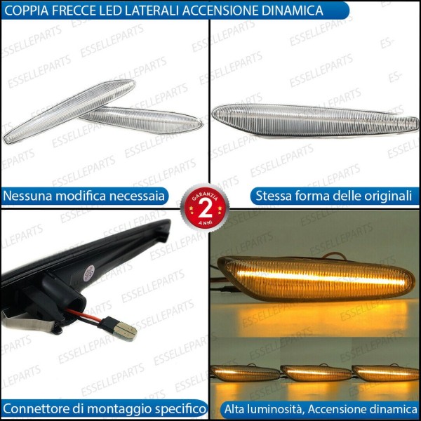 Placchette Dinamiche Laterali a led per frecce specifiche ALFA ROMEO SPIDER