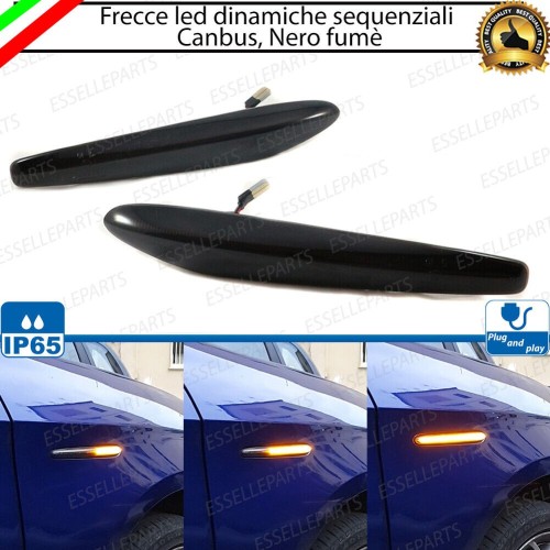 Placchette Dinamiche Laterali NERE a led per frecce specifiche ALFA ROMEO SPIDER