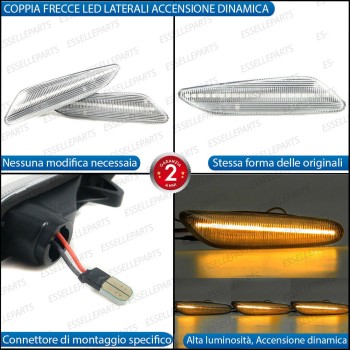 Placchette Dinamiche Laterali a led per frecce specifiche ALFA ROMEO 147 RESTYLING Placchette Dinamiche Laterali a led per frecce specifiche ALFA ROMEO 147 RESTYLING