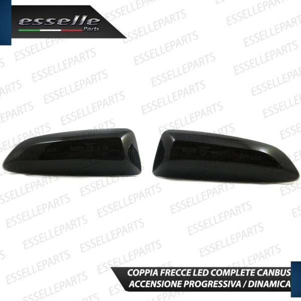 Placchette Dinamiche Laterali nere a led per frecce specifiche per OPEL ASTRA K