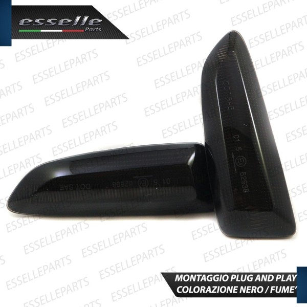 Placchette Dinamiche Laterali nere a led per frecce specifiche per OPEL ASTRA K