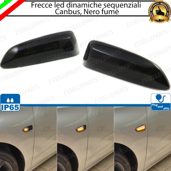 Placchette Dinamiche Laterali nere a led per frecce specifiche per OPEL INSIGNIA B
