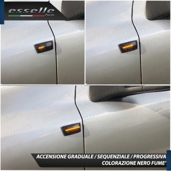 Placchette Dinamiche Laterali NERE a 18 led per frecce specifiche per Opel Corsa E Placchette Dinamiche Laterali NERE a 18 led per frecce specifiche per Opel Corsa E