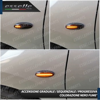 Placchette Dinamiche Laterali NERE a led per frecce specifiche NISSAN MICRA 4