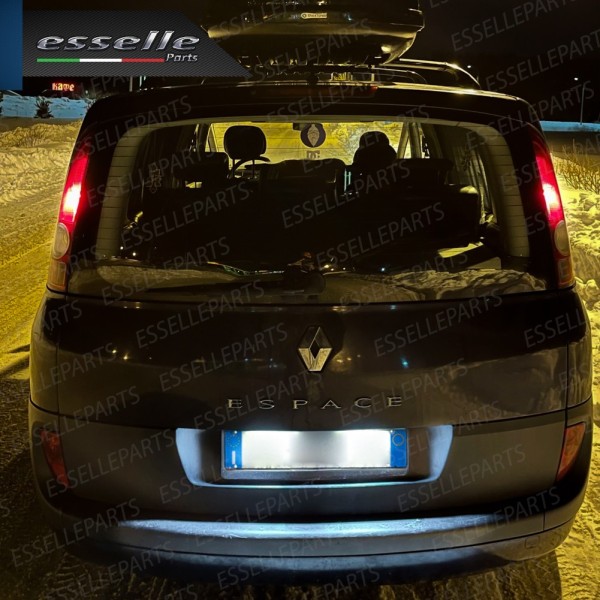 Placchette Luci Targa Led RENAULT ESPACE IV canbus 6000k placchetta