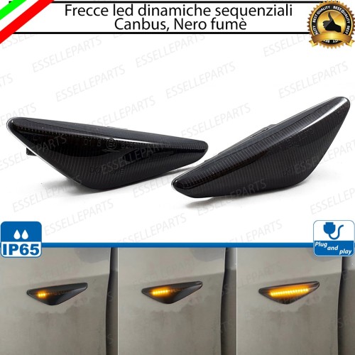 Placchette Dinamiche Laterali nere a led per frecce specifiche per BMW X5 E70