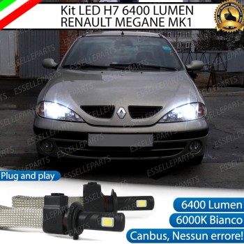 Kit Full LED H7 6400 LUMEN 6000K Anabbaglianti RENAULT MEGANE con parabola doppia