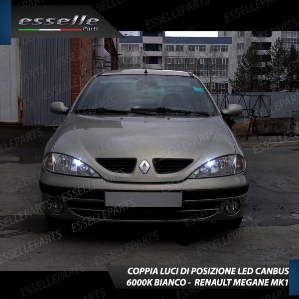 Lampade LED Per Fari Renault Megane 1 Luce Bianca No Error