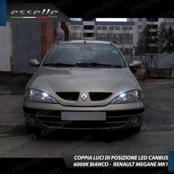 Lampade LED Per Fari Renault Megane 1 Luce Bianca No Error