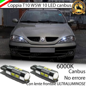 Coppia Lampade T10 W5W 10 LED Canbus 6000K bianco Seat Ibiza 6K2