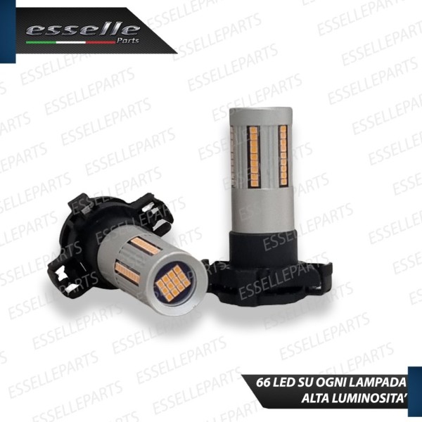 Coppia Frecce Anteriori PY24W 66 LED Canbus 3.0 per RENAULT CLIO IV