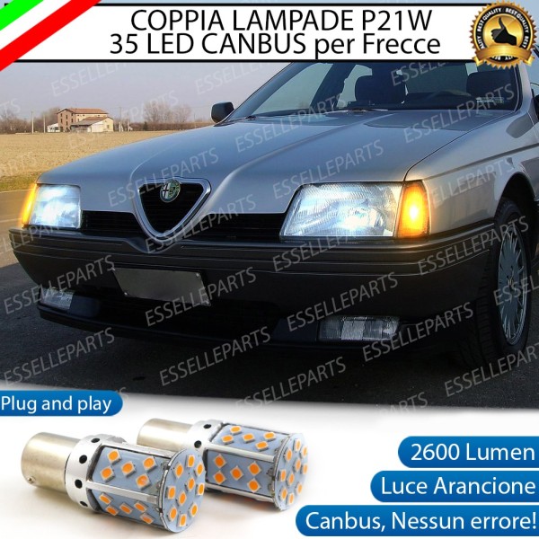 Coppia Frecce Anteriori P21W 35 LED Canbus ALFA ROMEO 164Fino al 1991