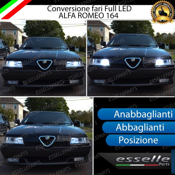 Conversione Fari Full LED 9600LM + 6400LM + 330LM Alfa Romeo 164 Dal 1992