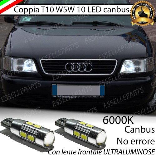 Lampade T10 W5W Canbus 10 LED no error luci posizione AUDI A6 C4