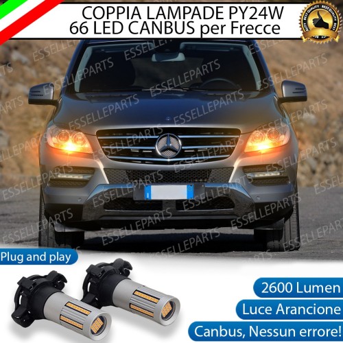 Coppia Frecce Anteriori PY24W 66 LED Canbus 3.0 per MERCEDES GL X166