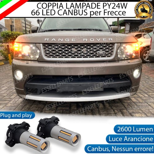 Coppia Frecce Anteriori PY24W 66 LED Canbus 3.0 per LAND ROVER DISCOVERY IV